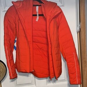 lululemon athletica Vibrant Orange Puffer Jacket